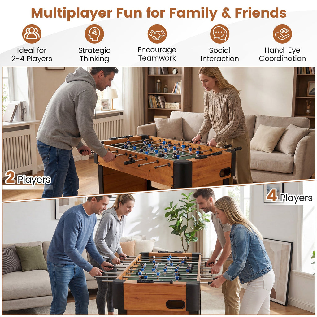 Foosball Table Competition Full Size Soccer Game Table with 22 Players