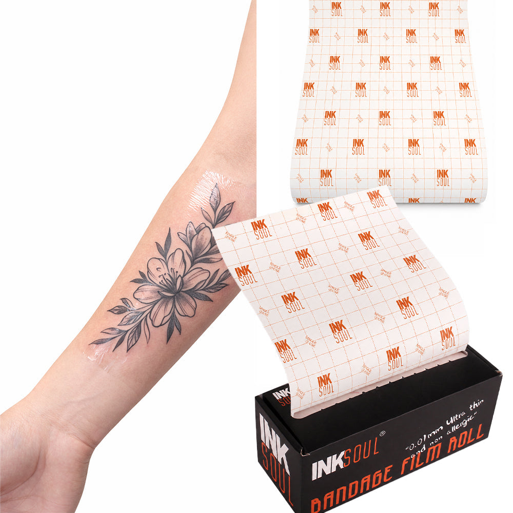INKSOUL® Tattoo Aftercare Bandage Film 0.01mm ultrathin Roll 6in X 10yd