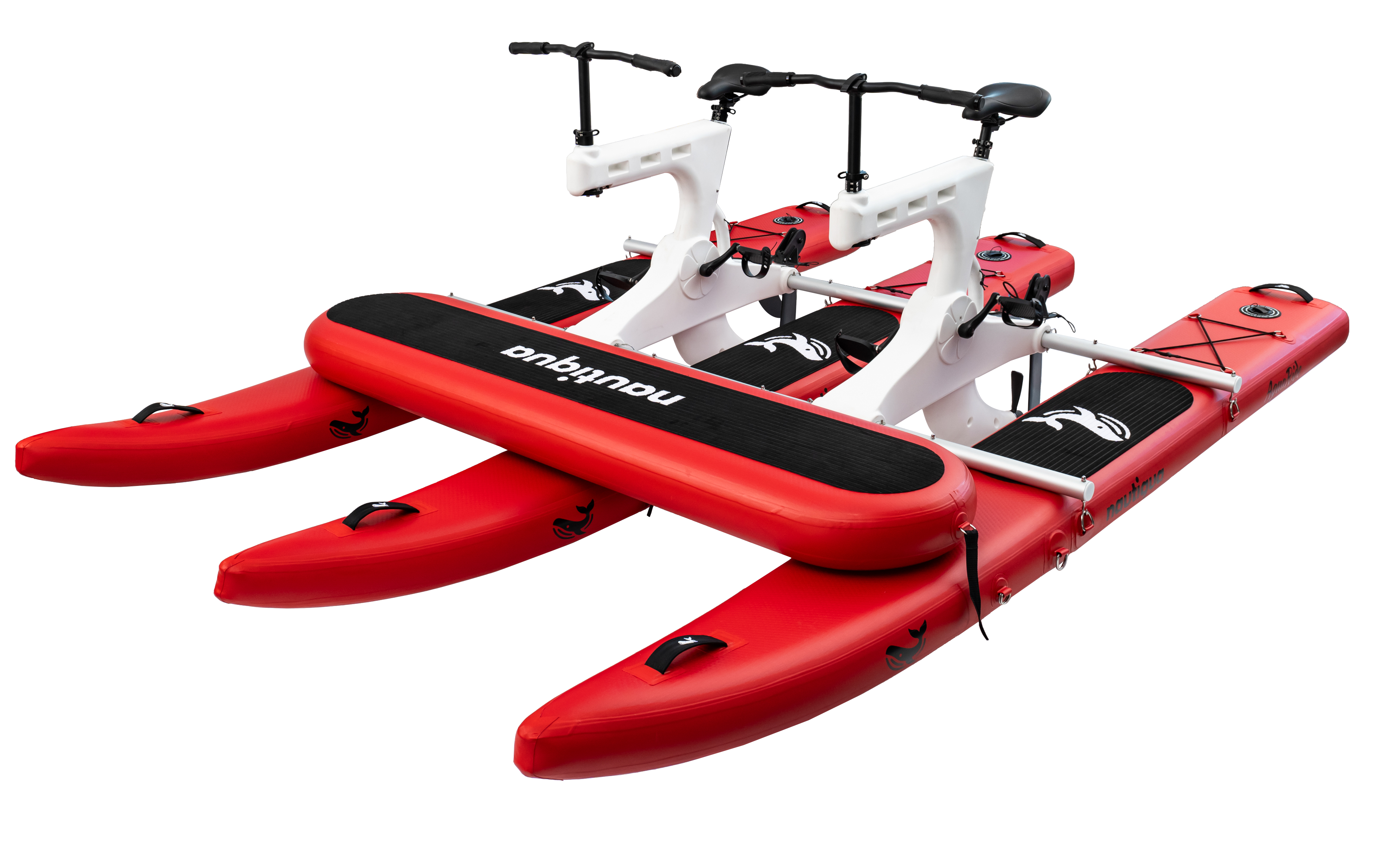 Nautiqua | BORACAY | Premium Catamaran Style Water Bike with Front Pad | 2 Person