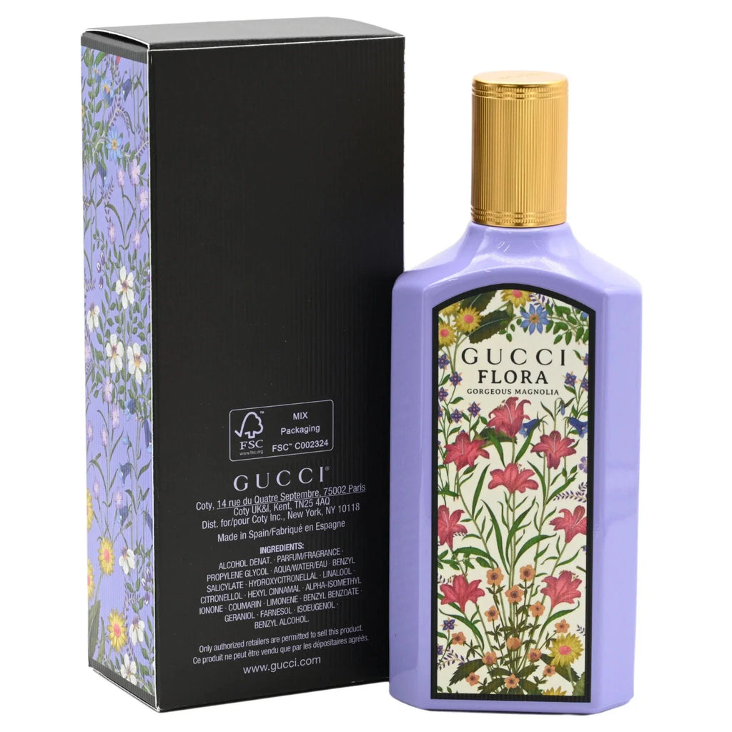 Flora Gorgeous Magnolia by Gucci Eau De Parfum 3.3 oz for Women