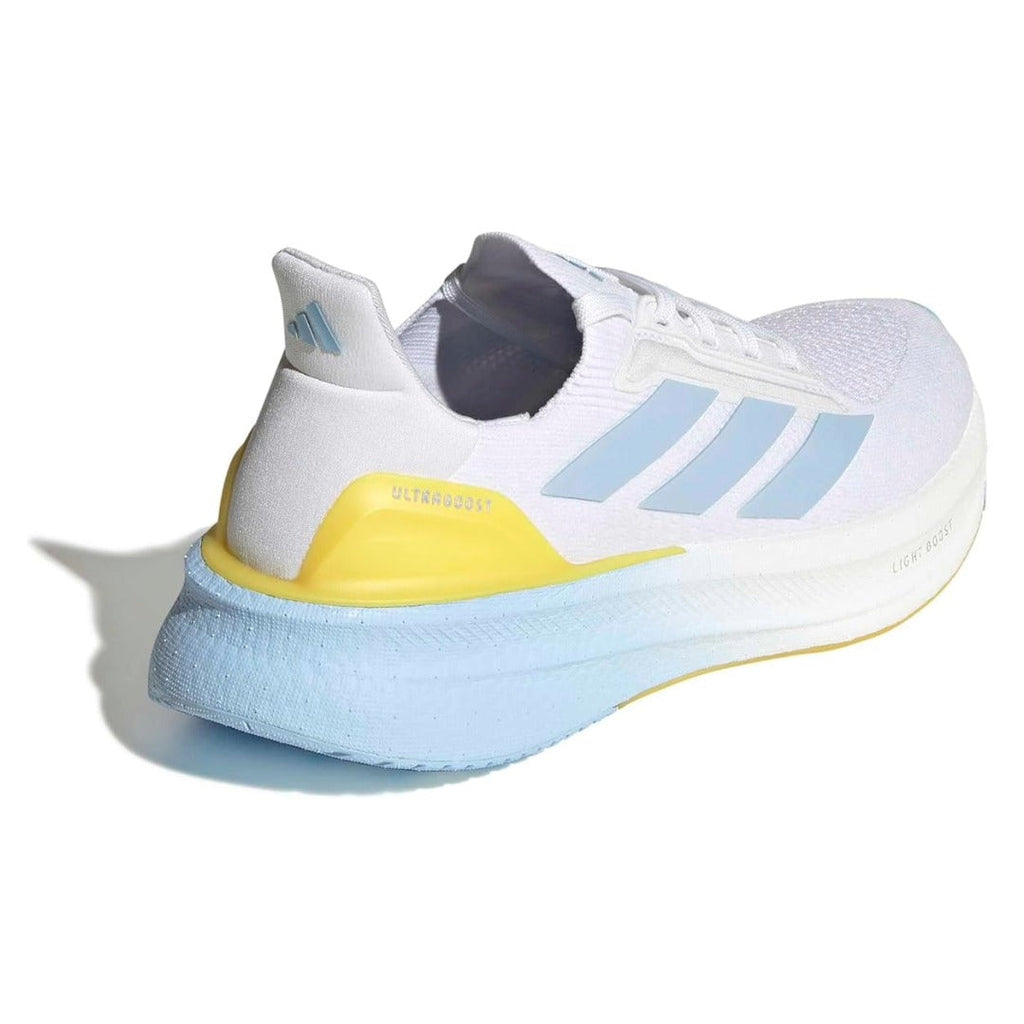 adidas Women's Ultra Boost 5X Sneaker - White/Glow Blue/Yellow