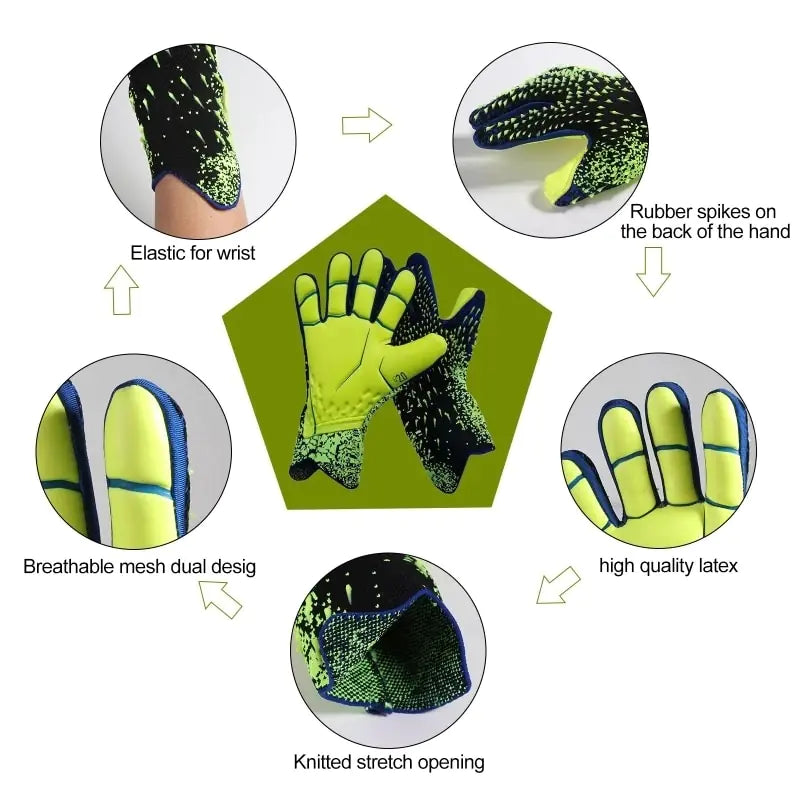 Kids Football Goalkeeper Latex  Gloves - # BOAA21510001