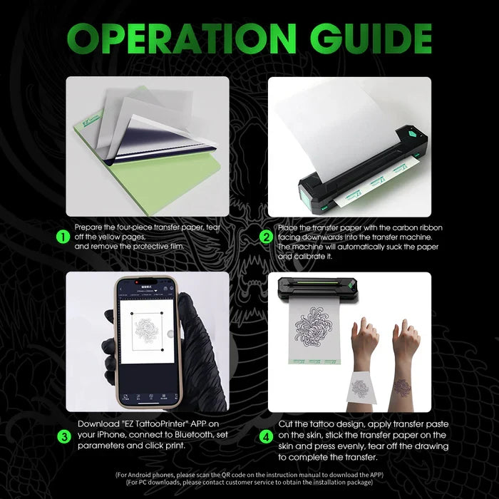 EZ WIRELESS TATTOO TRANSFER STENCIL PRINTERS